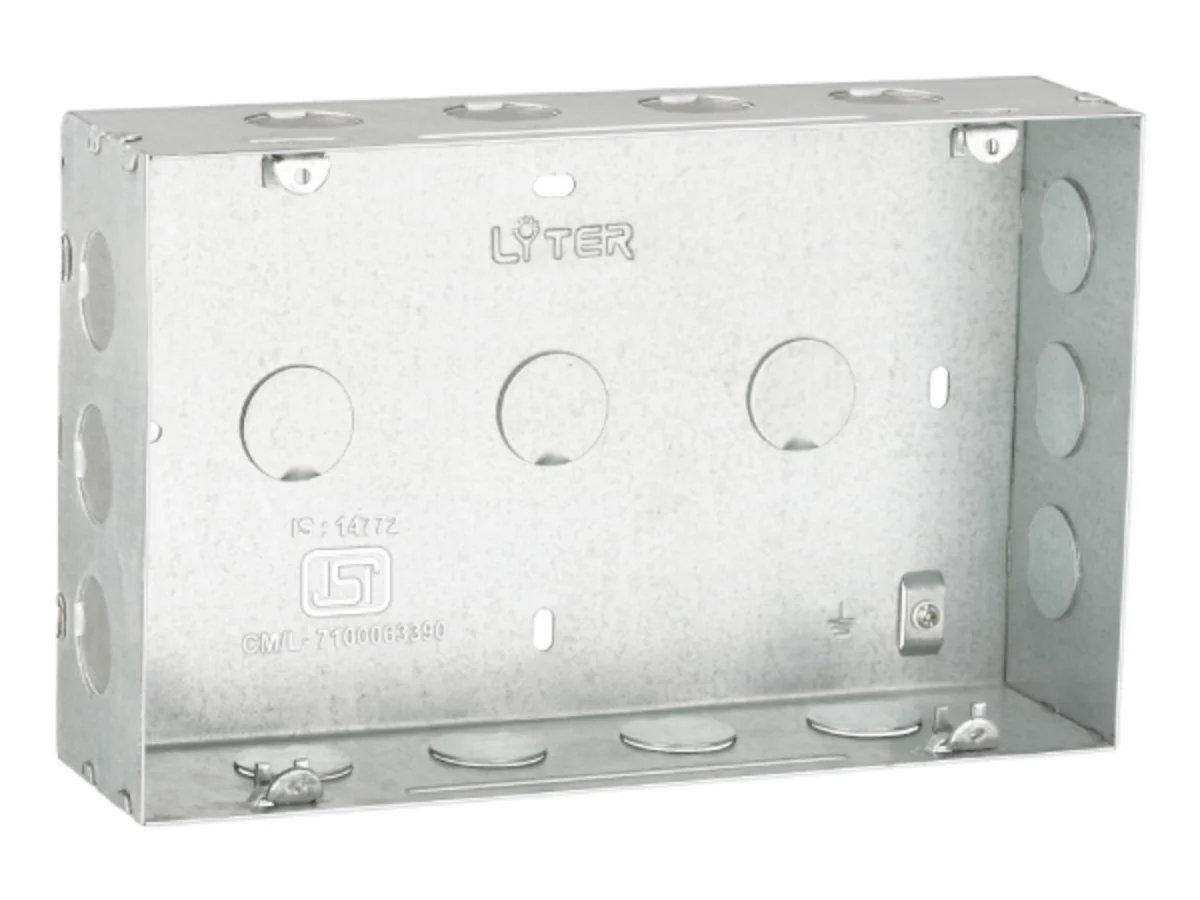 Metal Electrical Conduit Box 3x6 - Galvanized Steel Utility Box - Image 2