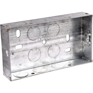 Metal Electrical Conduit Box 3x6 - Galvanized Steel Utility Box